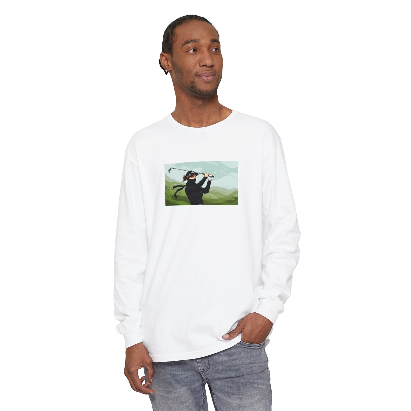 ZADDY Co. Unisex Garment-dyed Long Sleeve T-Shirt 1